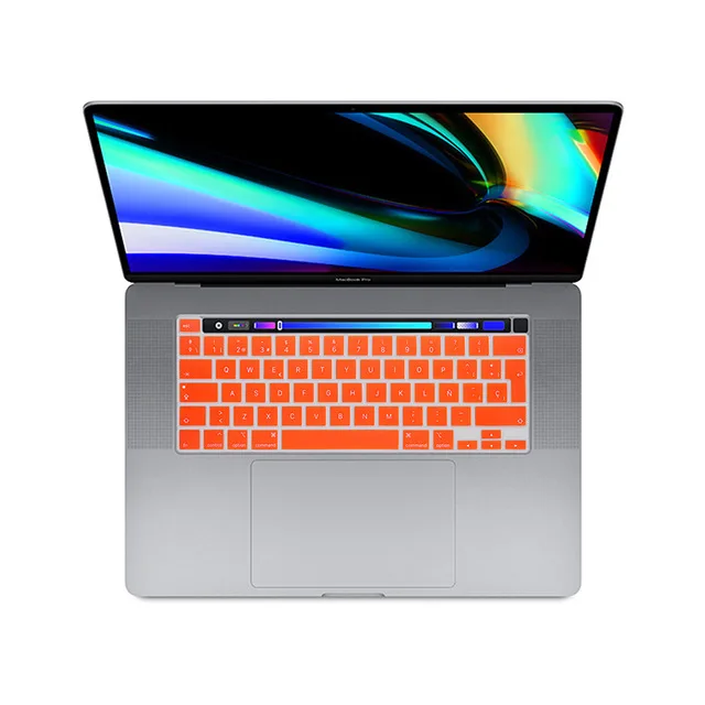 Silicone Spanish EU Version For MacBook Pro 13  A2141 M1 Chip A2338 A2251 A2289 2020 / MacBook New Pro 16 Keyboard Cover  Skin