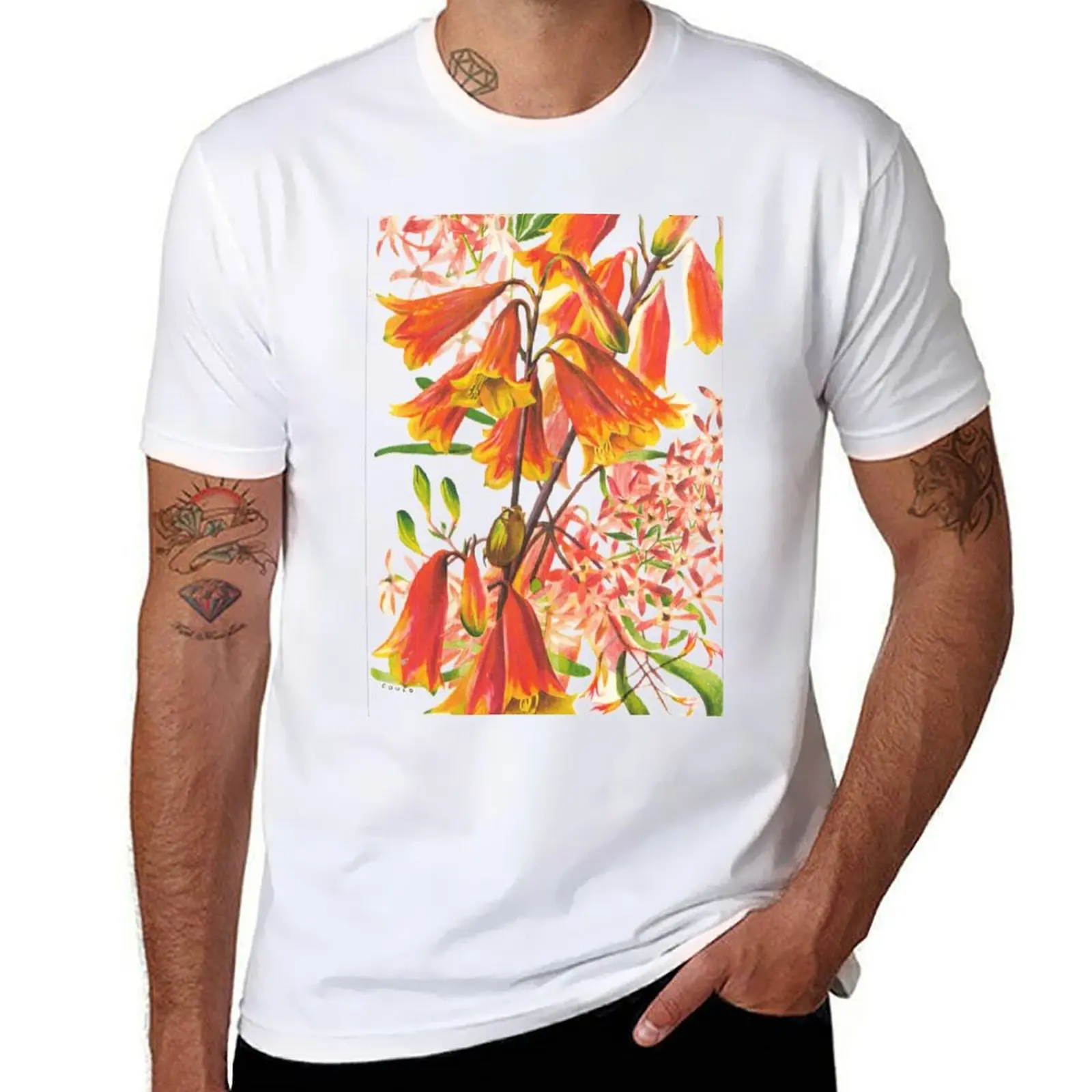 

print Blandfordia custom T-Shirt shirt native christmas retro grandiflora bells bells t australian flowers christmas