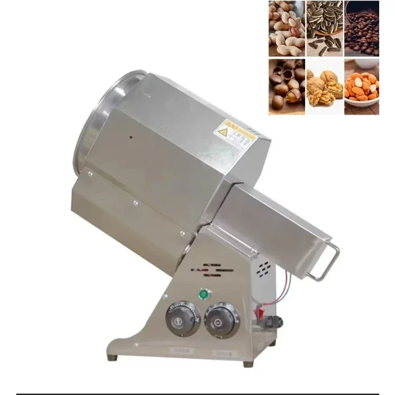 Nut Roaster Industrial Fried Sunflower Seeds Peanut Cashew Nut Chestnut Roasting Processing Machine