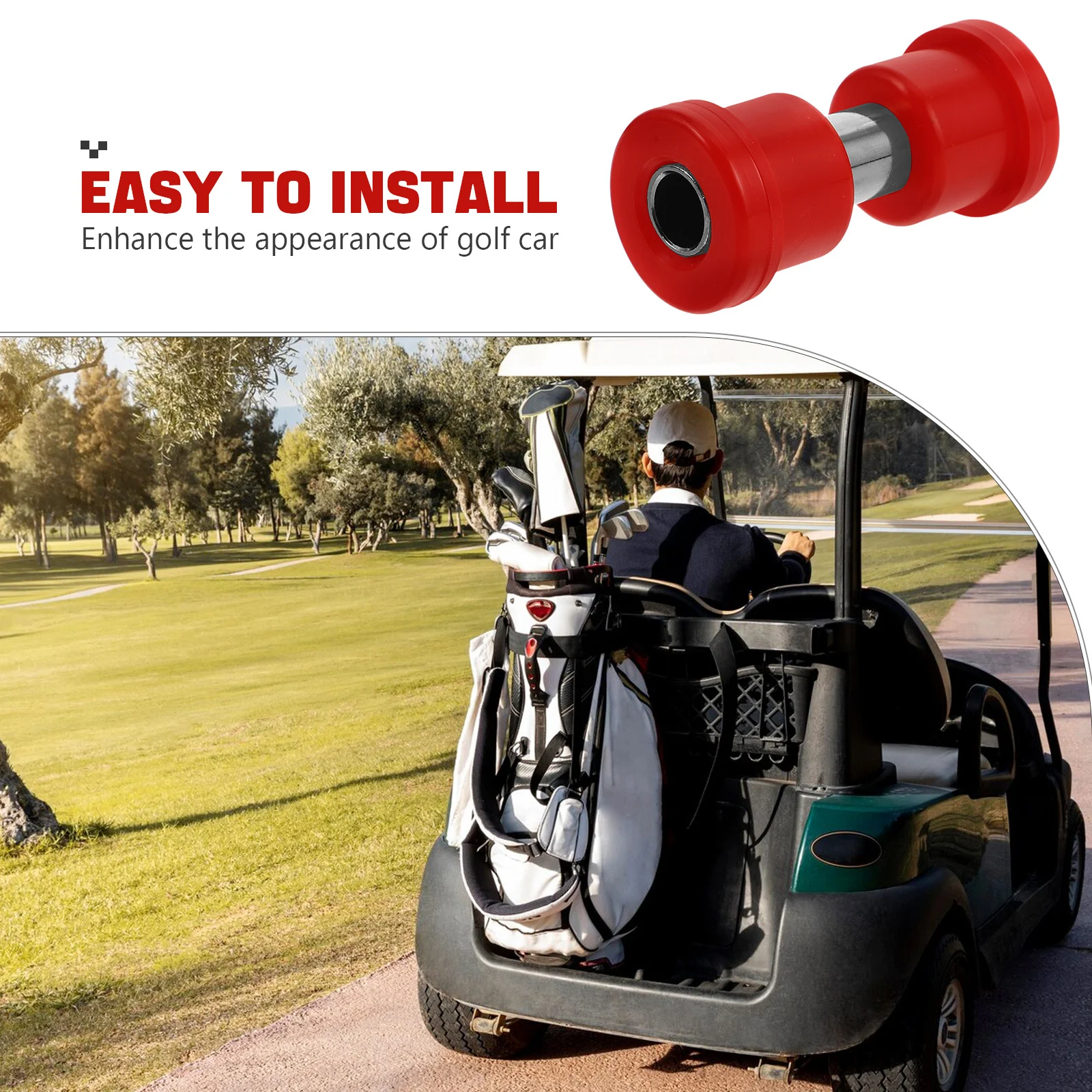 8 قطعة عربة جولف ورقة الربيع البطانات الصلب عدة الجبهة الخلفية دائم تعليق استبدال الملحقات أجزاء عربة الغولف #2