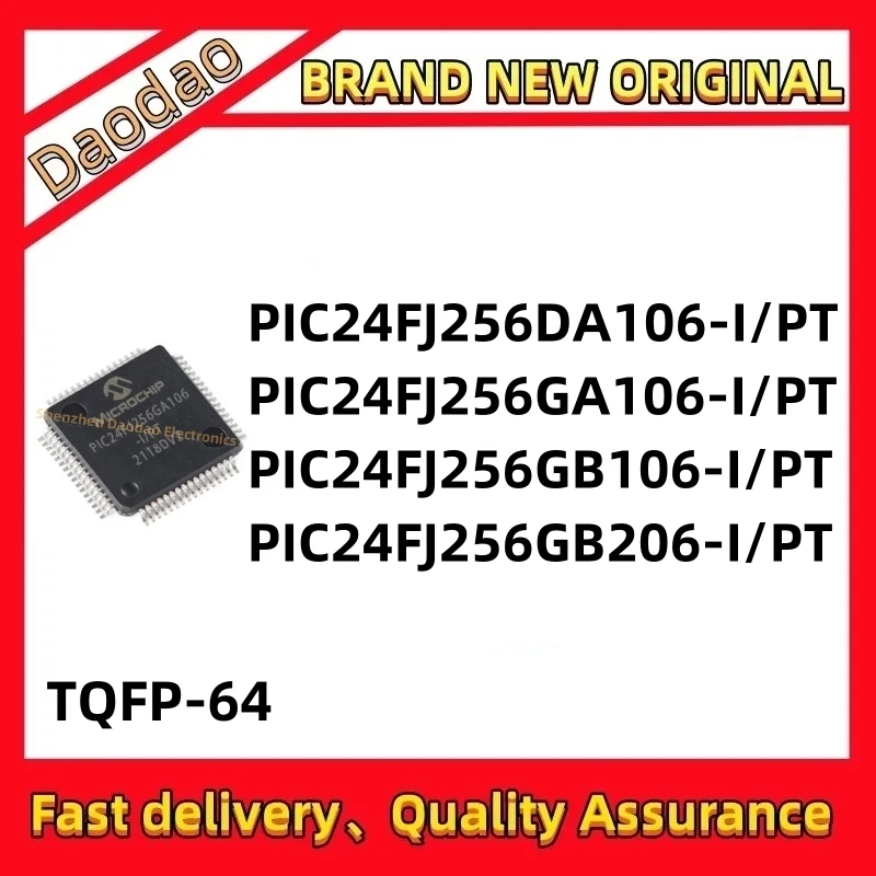 

Quality New PIC24FJ256DA106-I/PT PIC24FJ256GA106 PIC24FJ256GB106 PIC24FJ256GB206 PIC24FJ256 PIC IC MCU chip TQFP-64