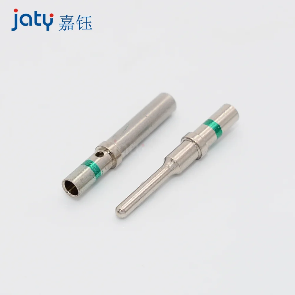 JATY 50 قطعة الألمانية DT محطات الذكور والإناث 14 AWG محطات تجعيد الصلبة دبوس 0462-209-16141/0460-215-16141