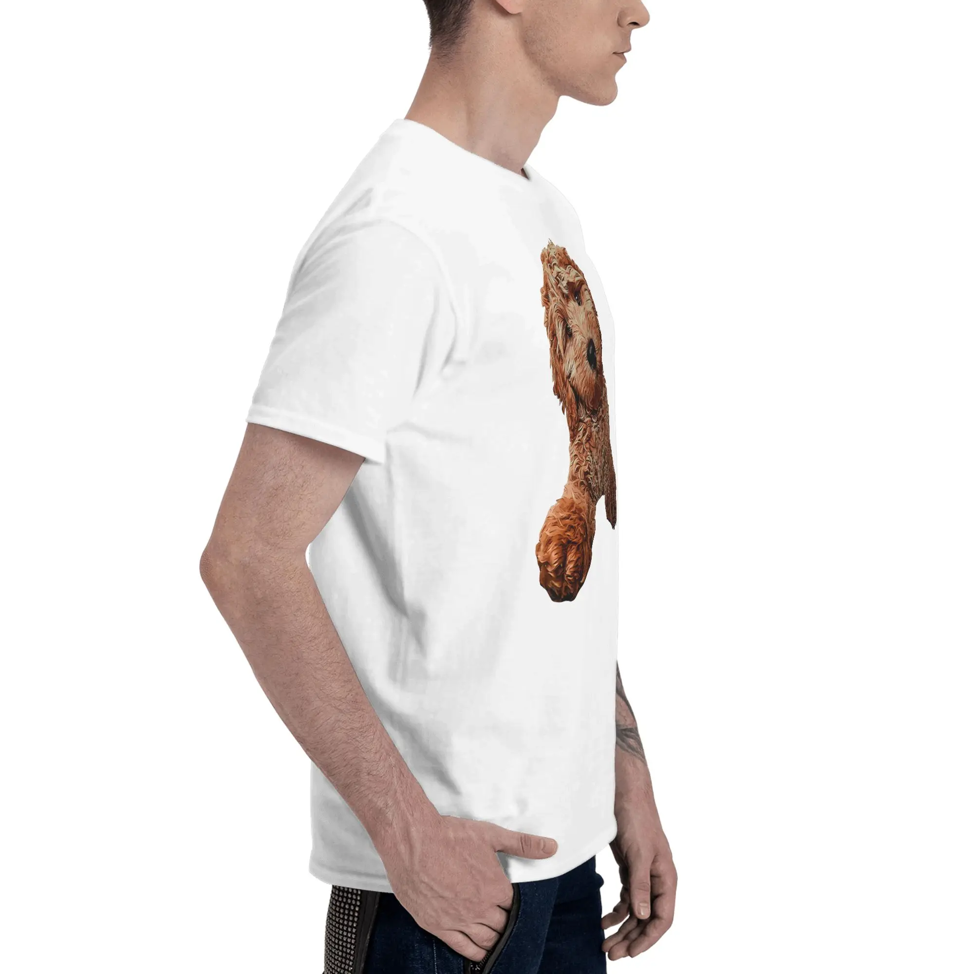 Cavapoo Labradoodle Goldendoodle Poodle Mix Lazy Style Reversible T-shirt Artistic Girl Shirt