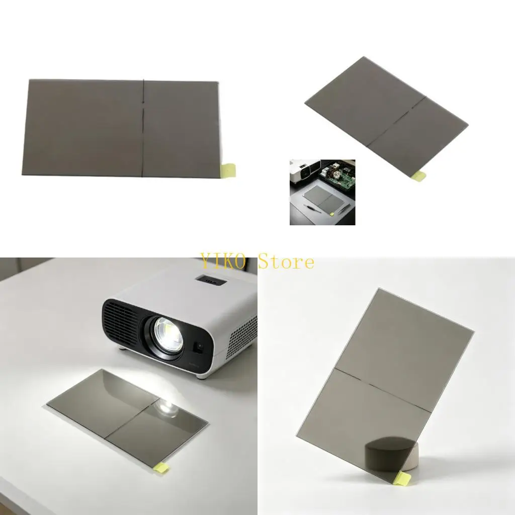 K32C Heat Insulation Glass Replacement Part 4in Panel for Projection Device Repair Service, Single Panel Spare for Home Theater