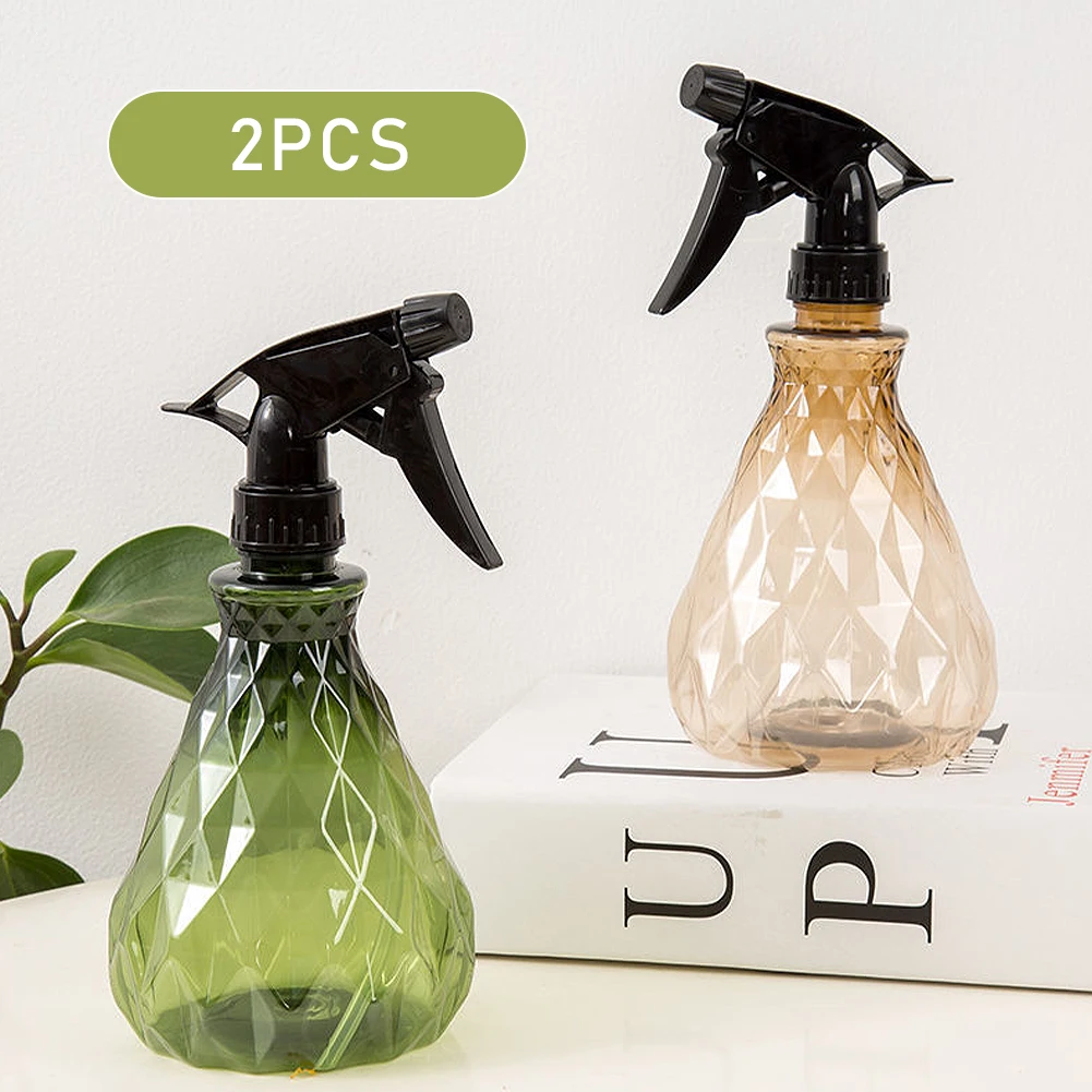 2pcs Empty Refillable Plants Flowers Stream Spray Bottles 500ml Outdoor Indoor