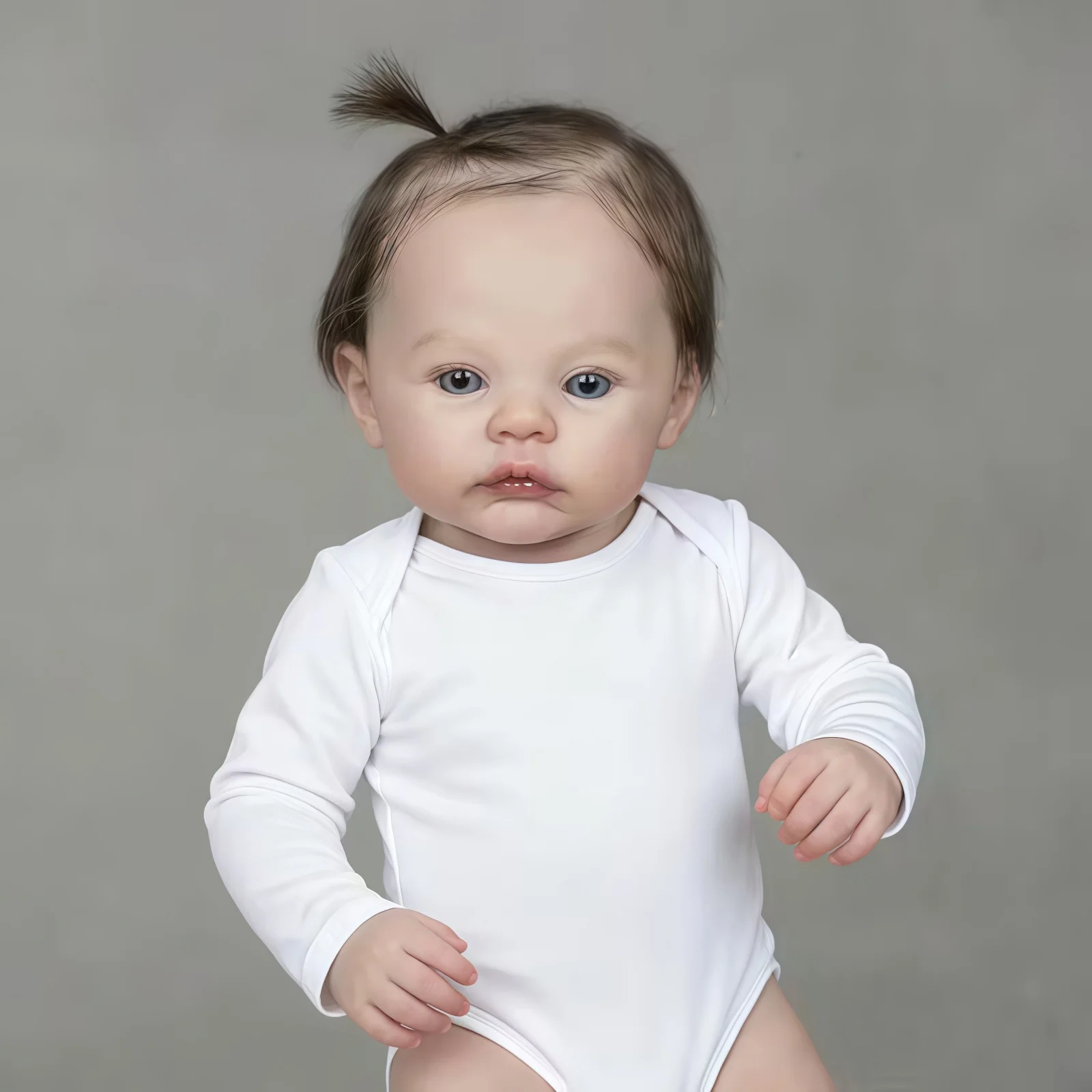 

18"/45cm Realistic Reborn Girl Baby Doll Full Body Vinyl Silicone 3D Hand Painted Newborn Gift Birthday Gift Christmas Gift