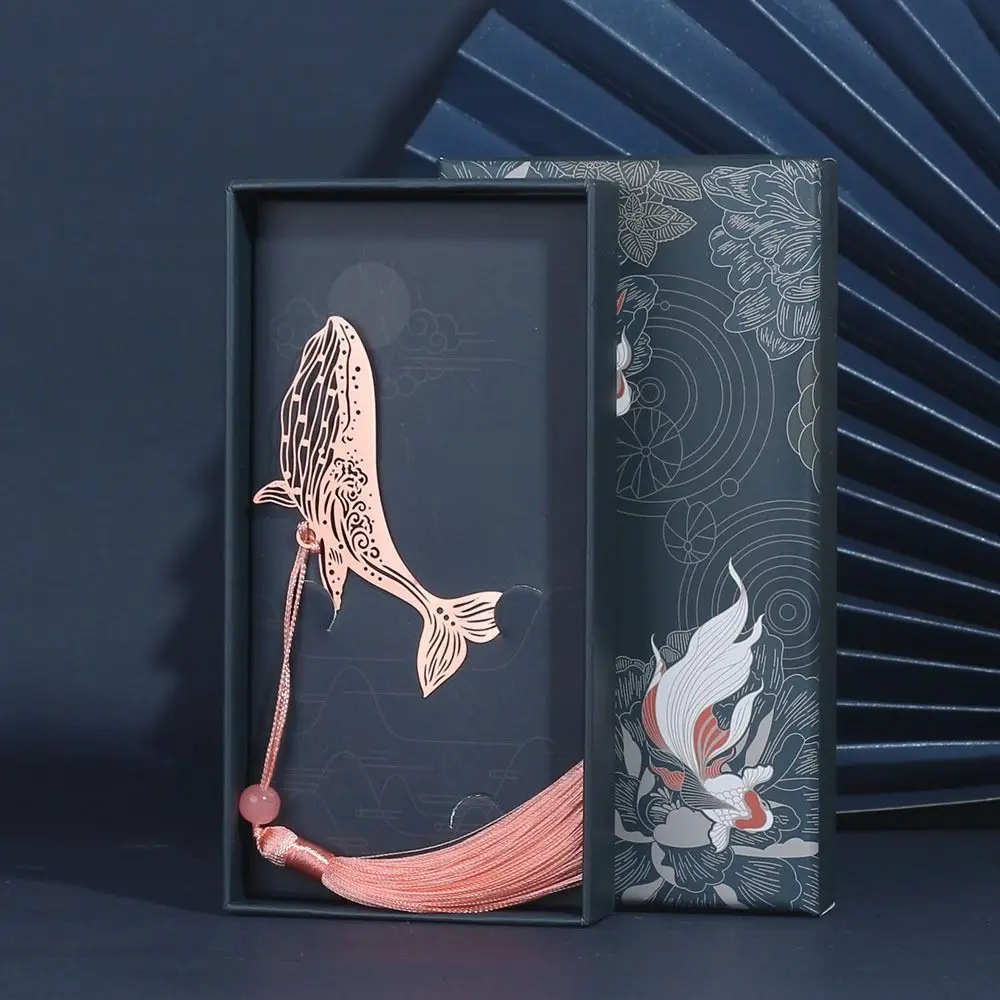 Exquisite Metal Hollow Bookmark Hollow Chinese Style Book Page Pagination Rose Gold Good Wishes Book Page Marker