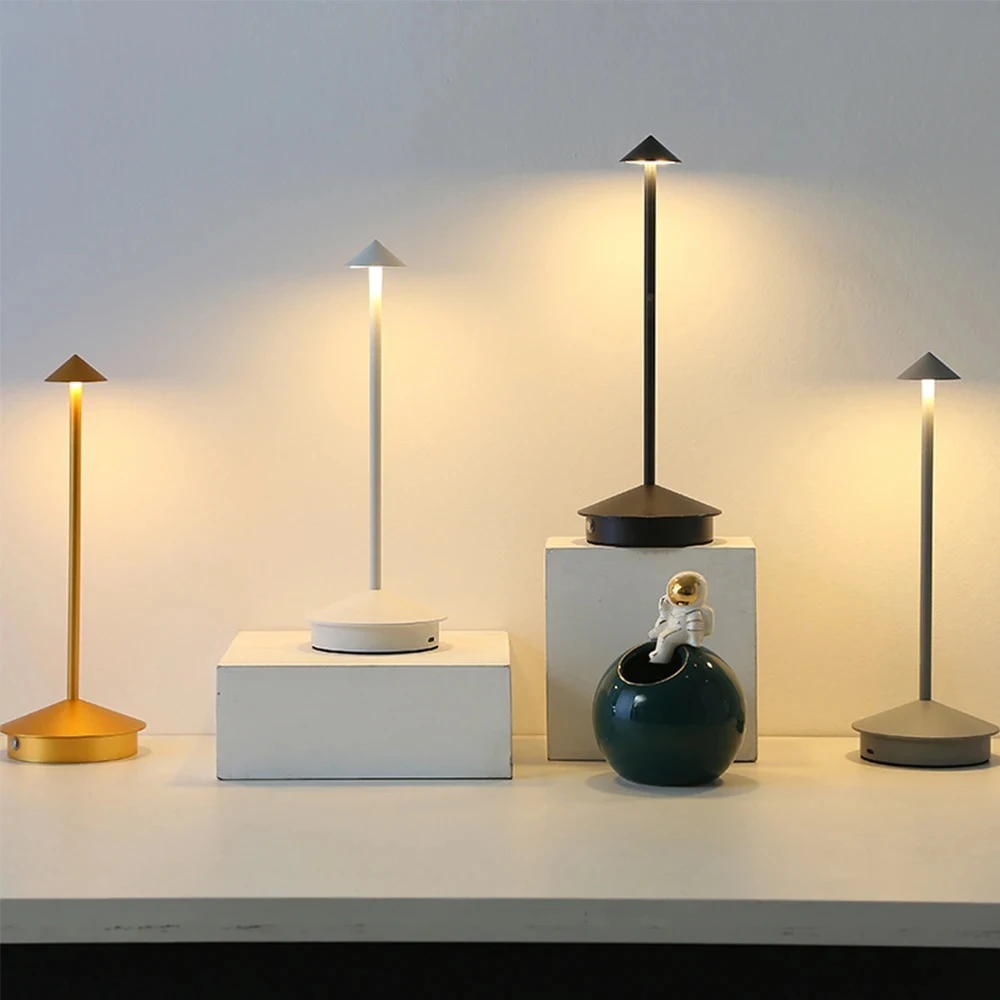 Lámpara de mesa recargable tipo C, lámpara de mesa Led táctil creativa para comedor, Hotel, Bar, café, Pina, Lampada Da Tavolo, Lámpara de escritorio decorativa