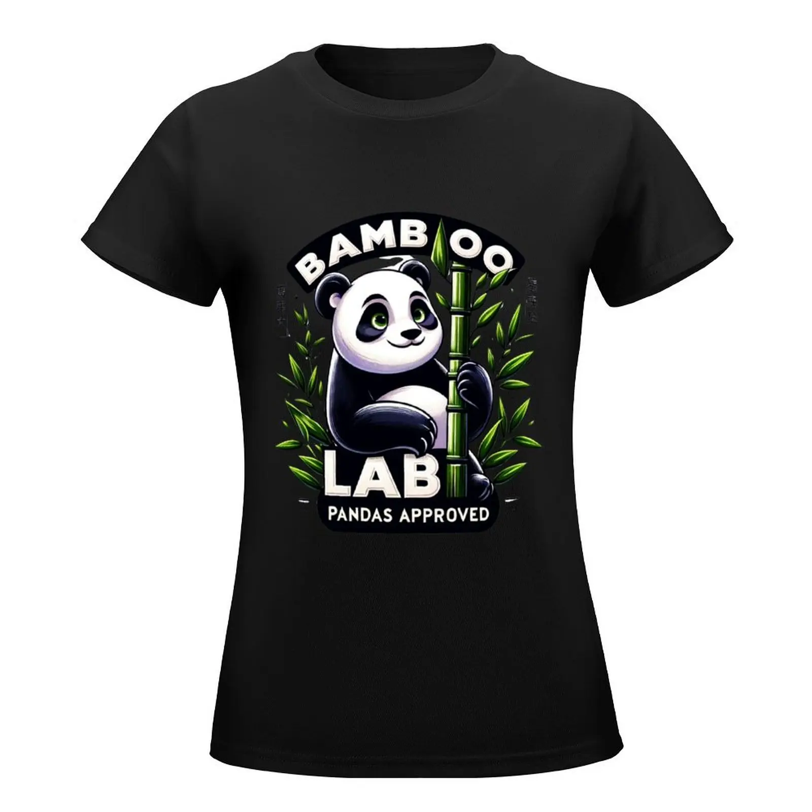 Pandas Approved T-Shirt cute tops blanks oversized aesthetic clothes black t shirts for Women