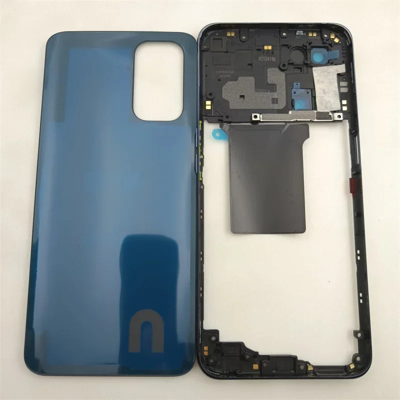 Full Housing Case For OnePlus Nord N200 5G Phone Housing Middle Frame Cover With Camera Frame Lens+Battery Back Cover Replace