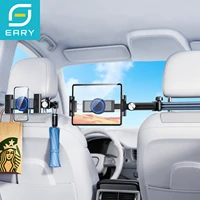 Soporte para tableta para reposacabezas de coche Eary, asiento trasero con 360 ° Soporte giratorio para teléfono con 2 ganchos, elementos esenciales de viaje para niños de 4,7-12,9 pulgadas
