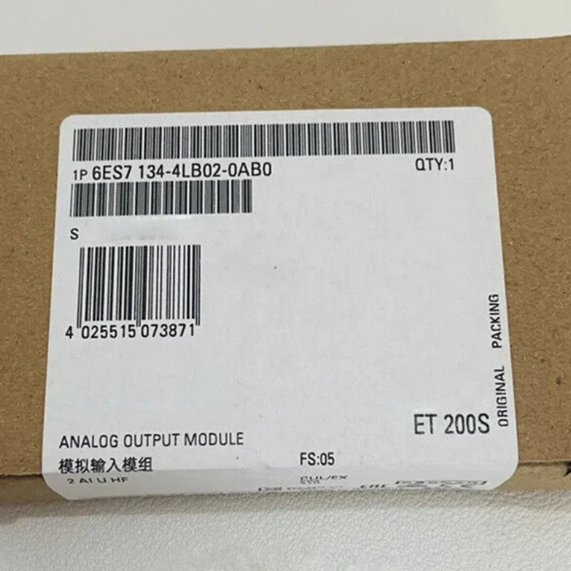 New 6ES7134-4LB02-0AB0 Electronic Module 2 Analog Input U High Performance for ET200S 6ES7134-4LB02-0AB0