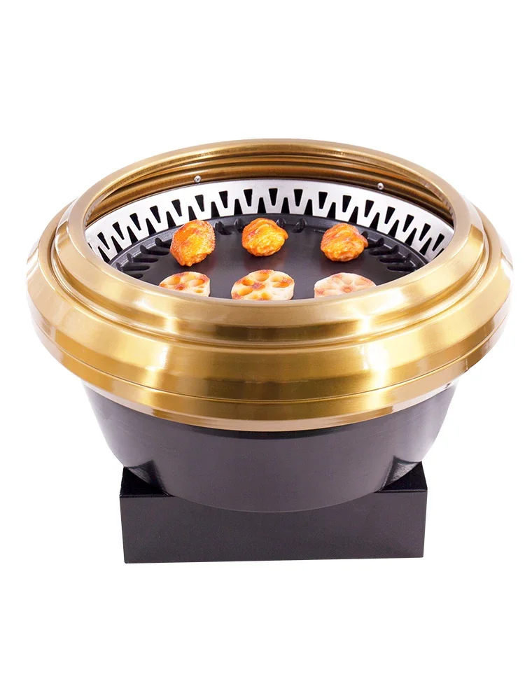 style smokeless electric grill embedded model self-service special barbecue stove integrated under the table smoke