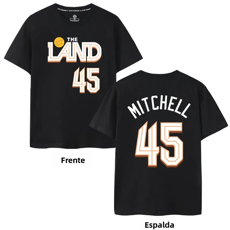 Camiseta de Manga Corta Knight Mitchell 45 para Entrenamiento de Baloncesto, Ropa Deportiva Casual de Verano para Hombre, Juv...