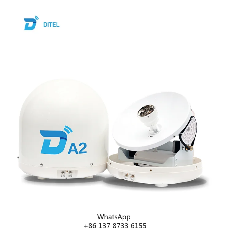 Ditel A2 28cm Ku Band Portable Mini Marine Mobile Satellite TVRO Antenna Dish System Hdtv Outdoor