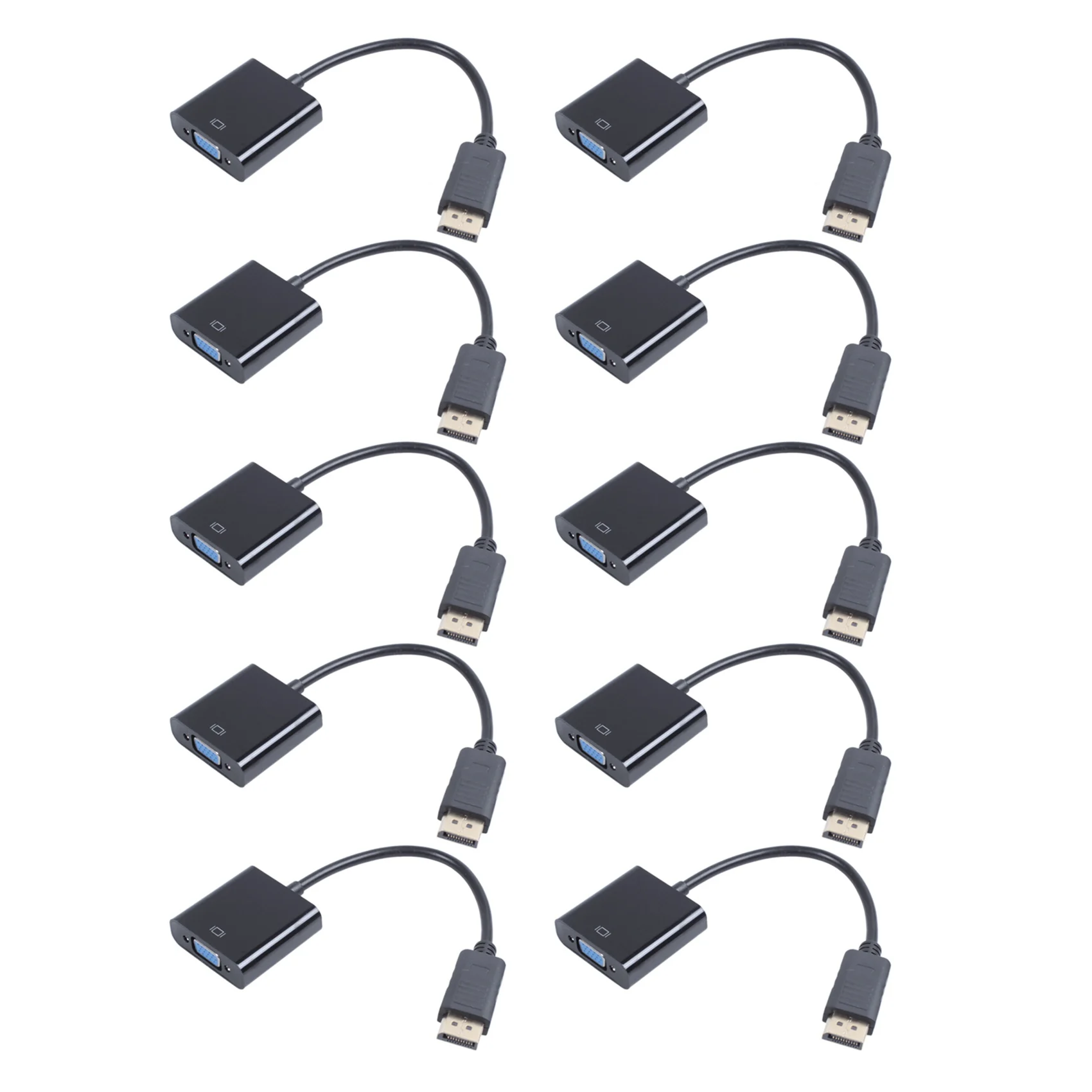 10X 1080P DP Displayport Male To VGA Female Converter Adapter Cable Stock