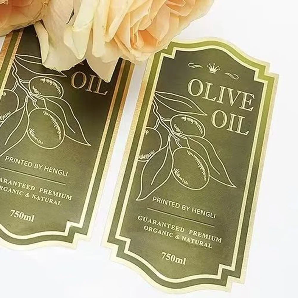 Custom Wine Bottle Labels | Vinyl PVC Kraft & Gold Foil Stickers for Red Wine & Beer
