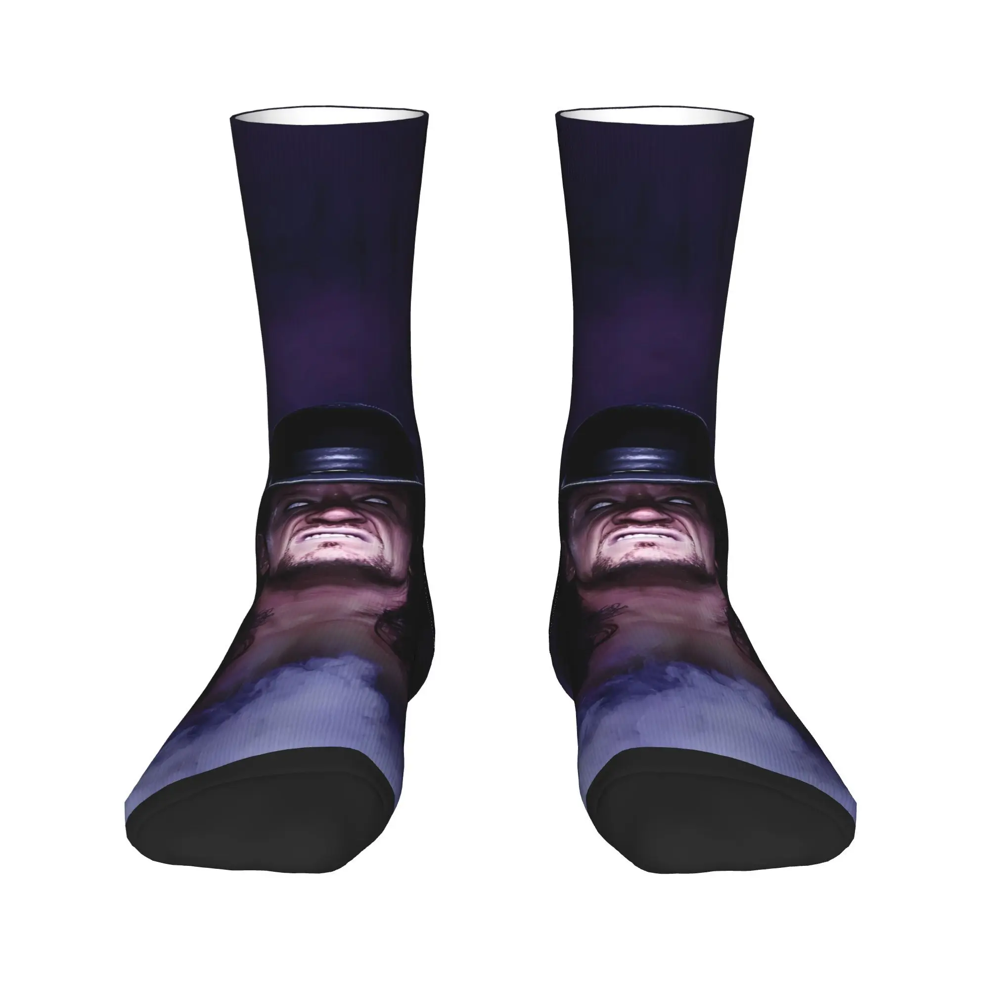The Undertaker Wrestling Socks  Casual Stockings Men's Medium Soft Cycling Socks Winter Design Non-Slip Socks