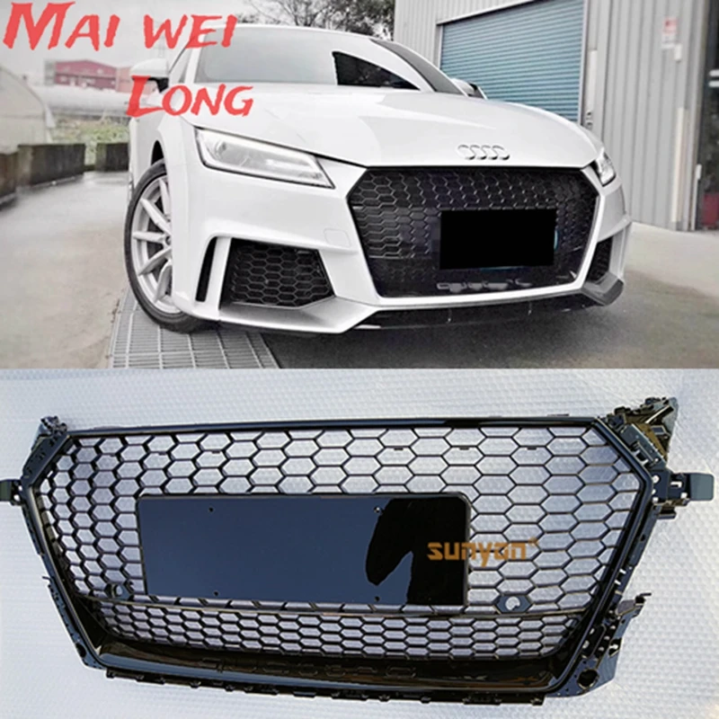 

FOR AUDI TT TTS Mk3 FV/8S 2015 2016 2017 2018 HONEYCOMB SPORT MESH TTRS STYLE HEX GRILLE GRILL BLACK Silver