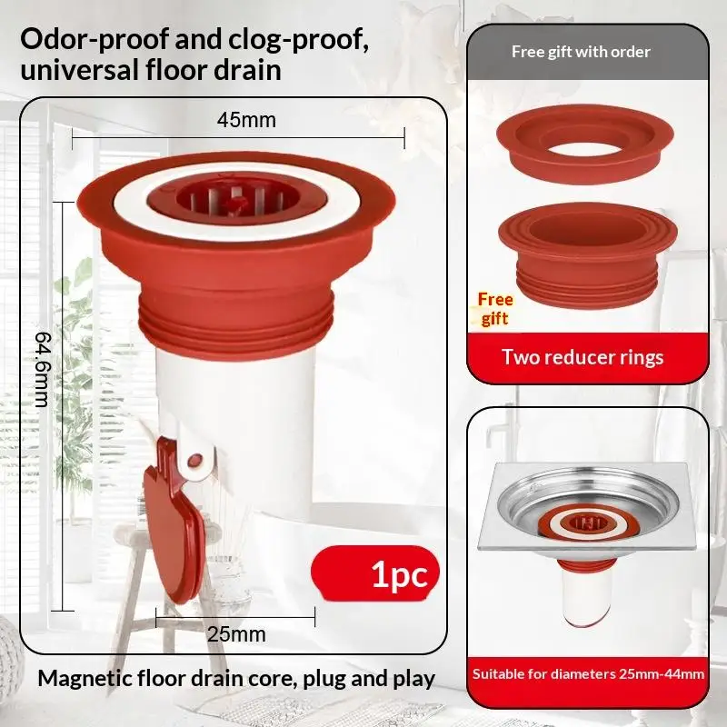 ~Universal Fast Drainage Floor Drain Core Anti Odor Floor Strainer Plug Bathroom Sewer Seal Leak Floor Shower Drain Stopper