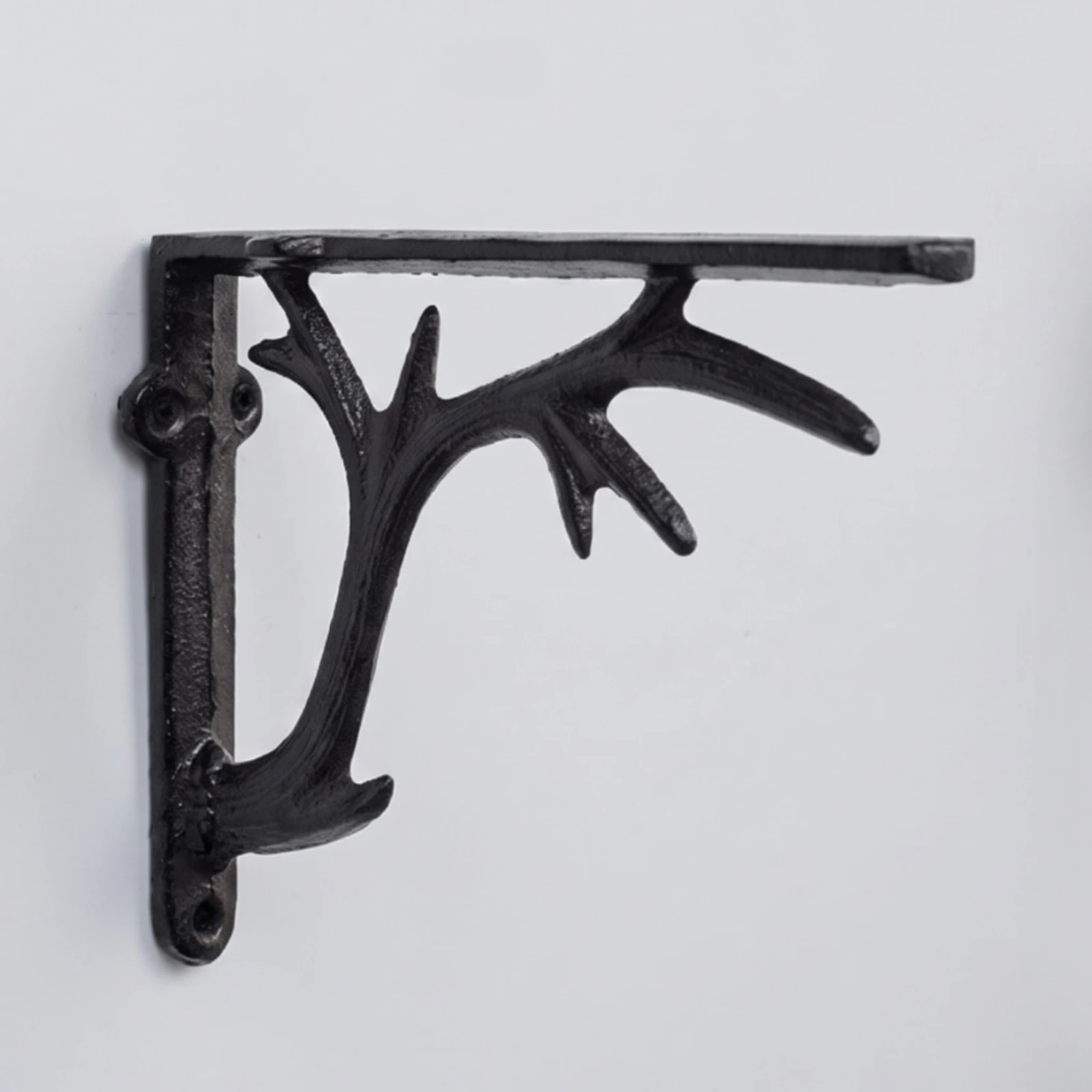 Woodworking Inspiration - Deer Horn Wall Shelf Bracket Vintage
