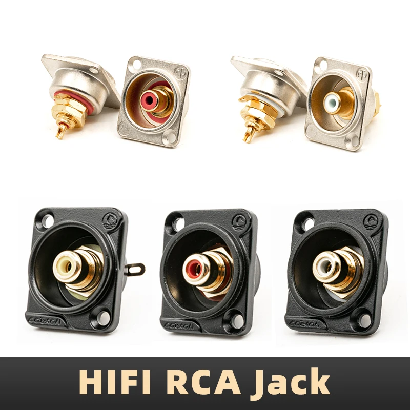 Профессиональный HIFI RCA разъем аудио левый и правый канал RCA разъем аудиосигнальный разъем RF2D-B-2/-4/-9