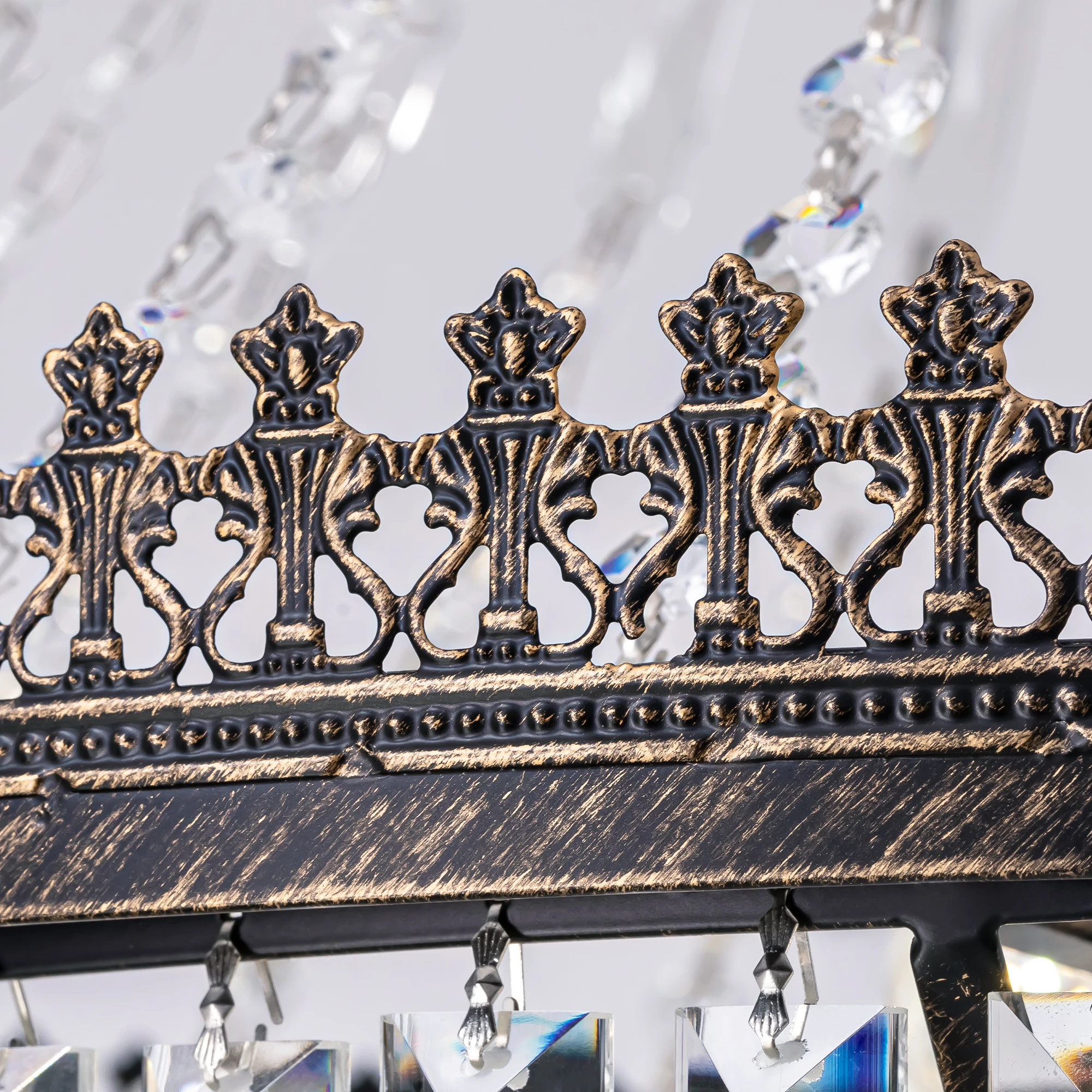 دوبلكس بناء كريستال ثريا كبيرة فيلا غرفة المعيشة ضوء فاخر طويل كريستال دوامة الدرج ثريا تركب بالسقف بريق #5