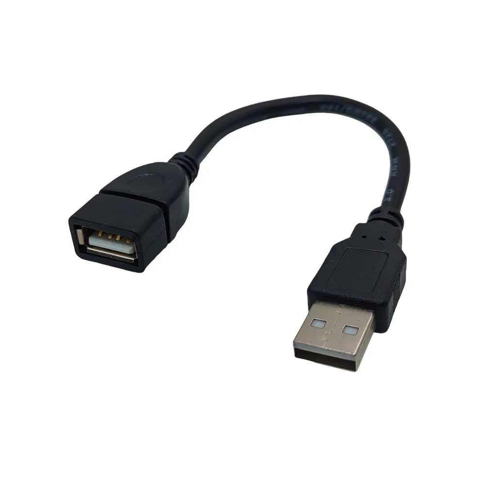 Krótki przedłużacz USB 2.0, przedłużacz USB męski na żeński do pendrive SB, czytnika kart, dysku twardego, klawiatury, myszy