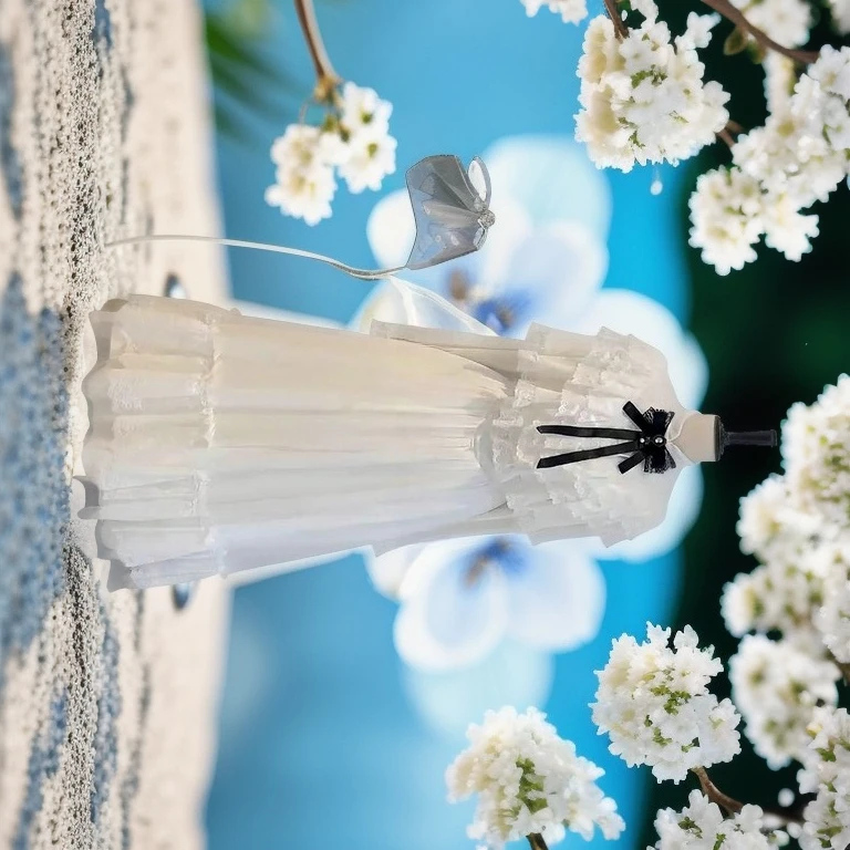 

Новое весеннее платье 2026 года: милое, элегантное, в японском стиле, с бантом, макси-платье Лолита, с воротником-стойкой, завышенной талией, стройнящее, длинное