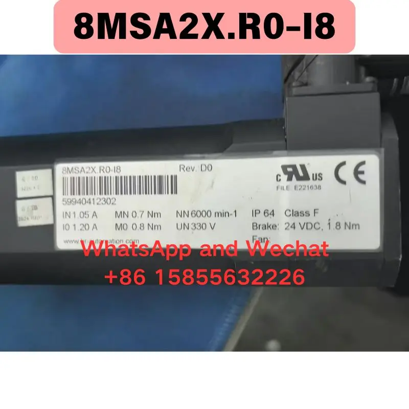 

Used 8MSA2X.R0-I8 electrical machinery Functional test OK Fast delivery