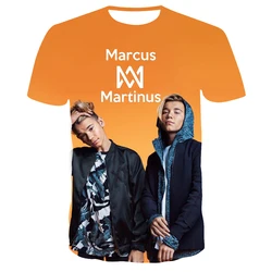 Marcus and Martinus T-shirts 3D Print Summer Tees Streetwear Round Neck Short Sleeve Kids TShirt Oversized Men Women Unisex Tops