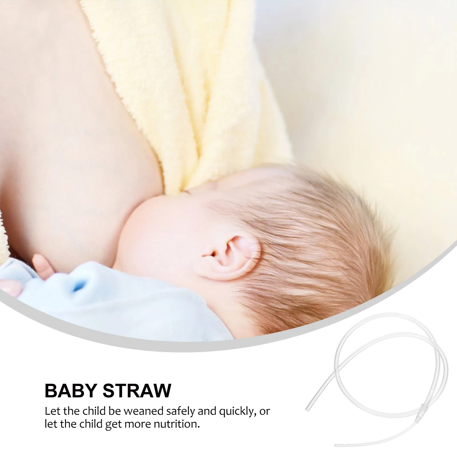 

2 Pcs Milk Aid Newborn Bottles for Breastfed Babies Infant Products Straws