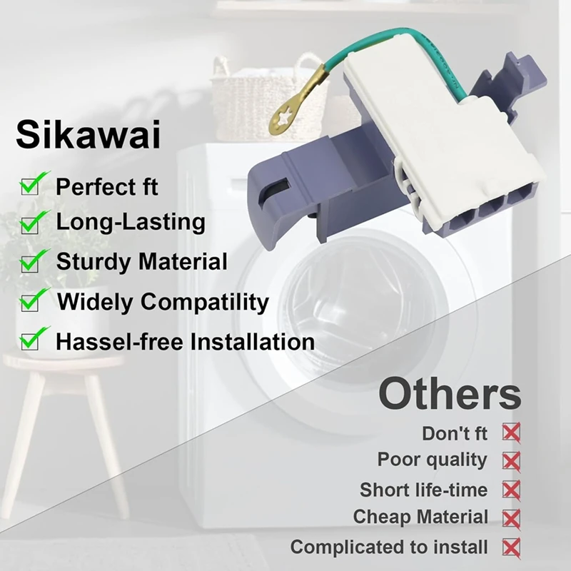 ABNO-4Pack 8318084 Washer Lid Switch Replacement Part For Whirlpool Kenmore Washers Replaces AP3180933 PS886960 WP8318084