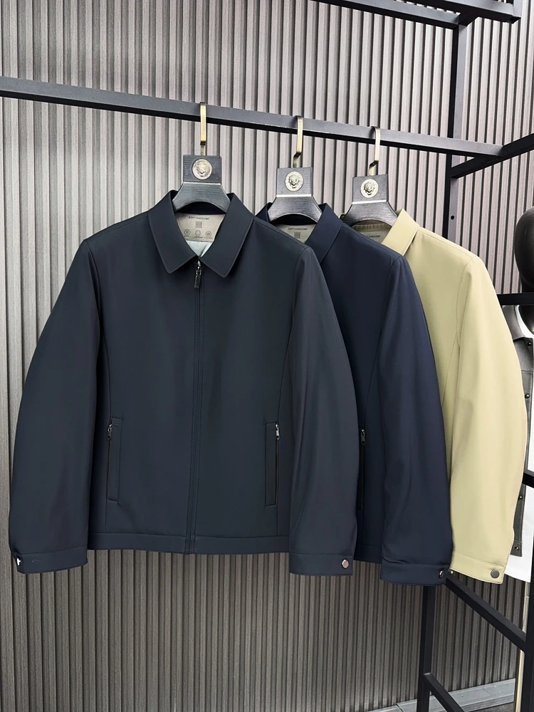 

Мужская деловая повседневная хлопковая куртка на осень-зиму, теплая удобная стеганая куртка с воротником-стойкой, подходит для Pampa&