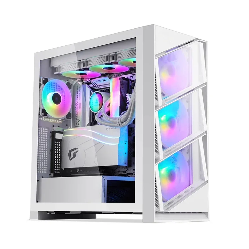 Wind computer chassis desktop computer 40 graphics card host box ATX3.0 set KL-1250G power supply