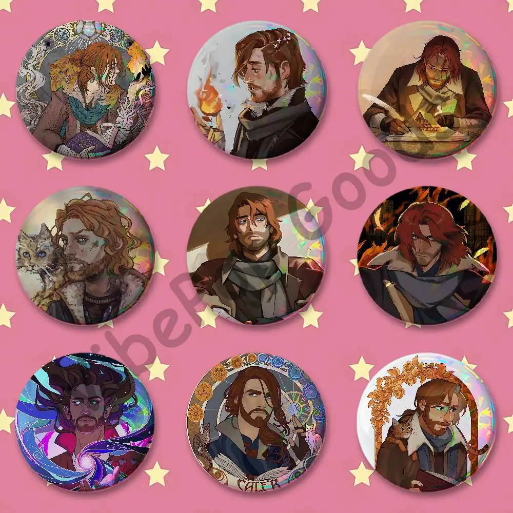 Caleb Widogast C-Critical R-Role HD Print Badges Pretty Round Display Brooches IP merchandise 32mm 58mm 75mm 44mm 25mm