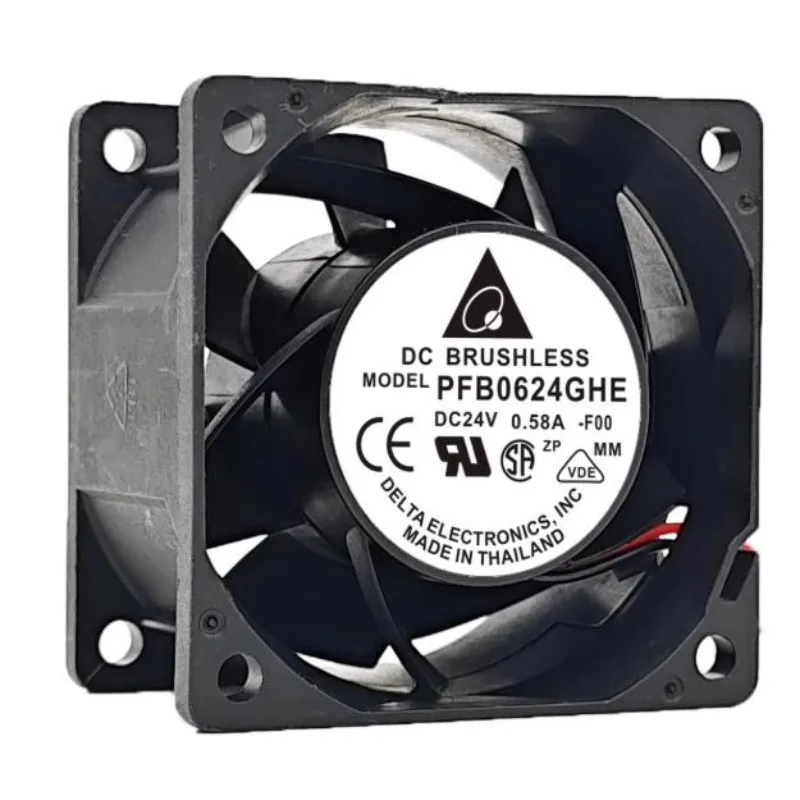 New Cooler Fan for Delta PFB0624GHE 6038 24V 0.58A 6CM High Air Volume Inverter Fan 60x60x38mm