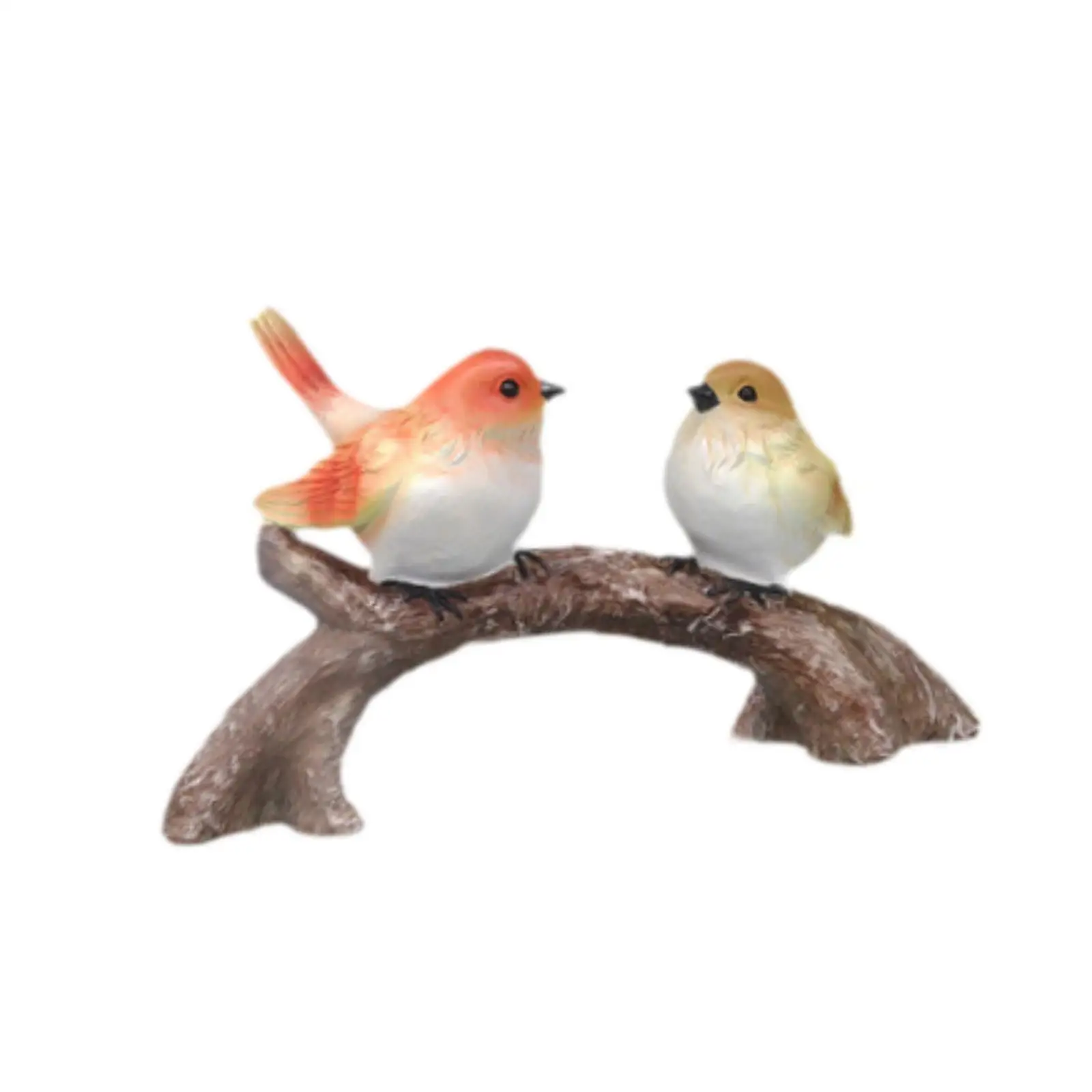Colourful Resin Bird Figurine Modern Multicolor Decorative Gift Resin Magpie Model for Balcony Porch Living Room Office Home
