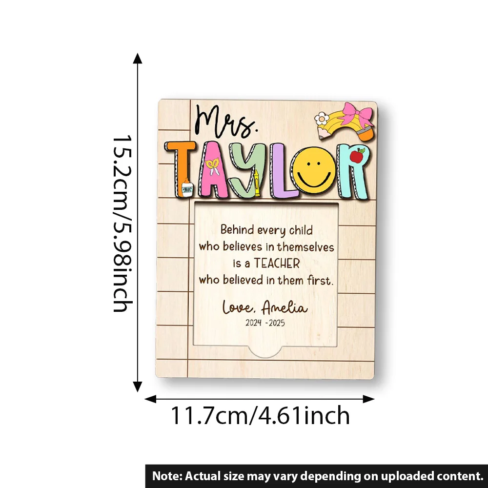 Customized teacher gifts, personalized teacher notepads, vintage wooden notepads, back-to-school teacher gifts, teacher apprecia - view 5