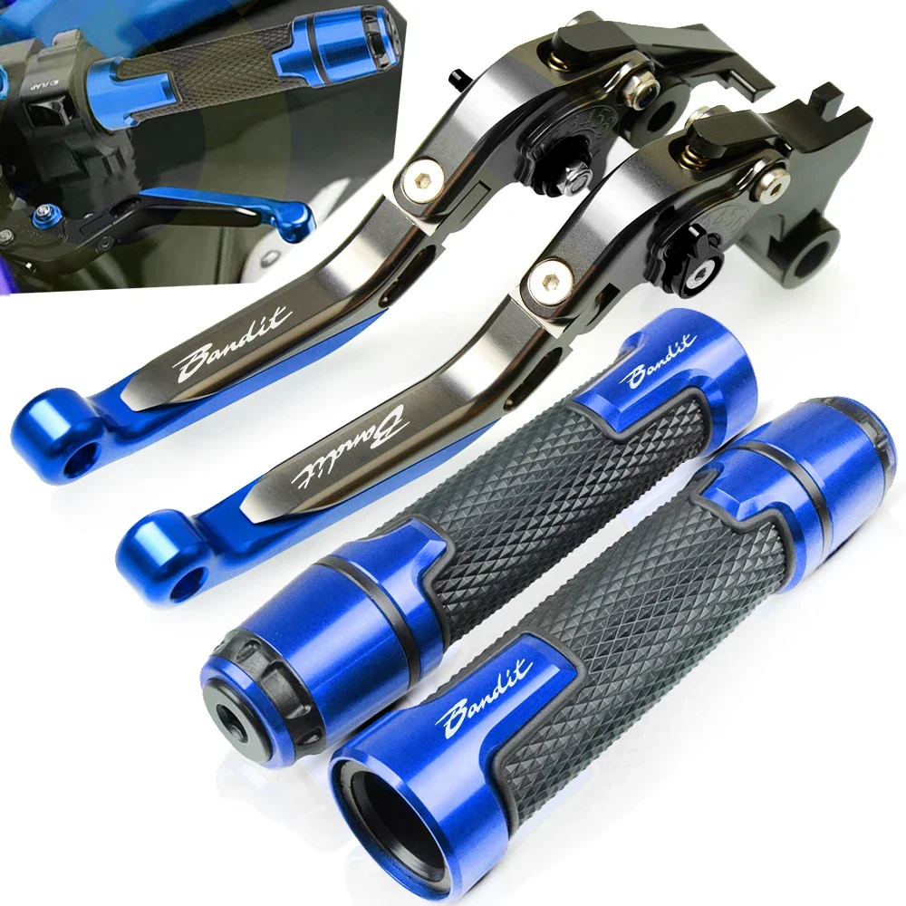 

For Suzuki GSF 600 BANDIT 1995 -2004 2001 2002 2003 Bandit logo Motorcycle CNC Adjustable Brake Clutch Lever Handle Hand Grips