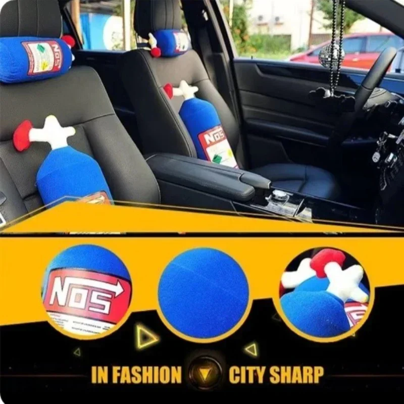 Perfect gift for car seat neck pillow, car cylindrical headrest, motorcycle decoration