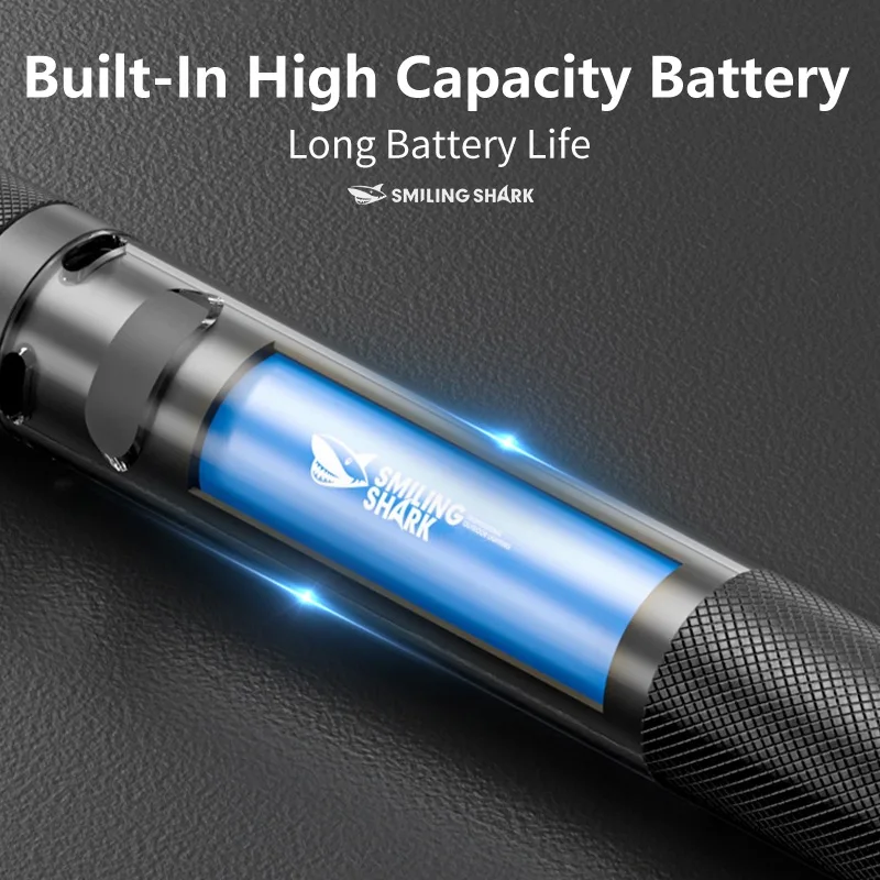 LED Waterproof Flashlight Torch Portable Spotlight Long-Range Camping Wild survival charging Infrared detection telescopic zoom