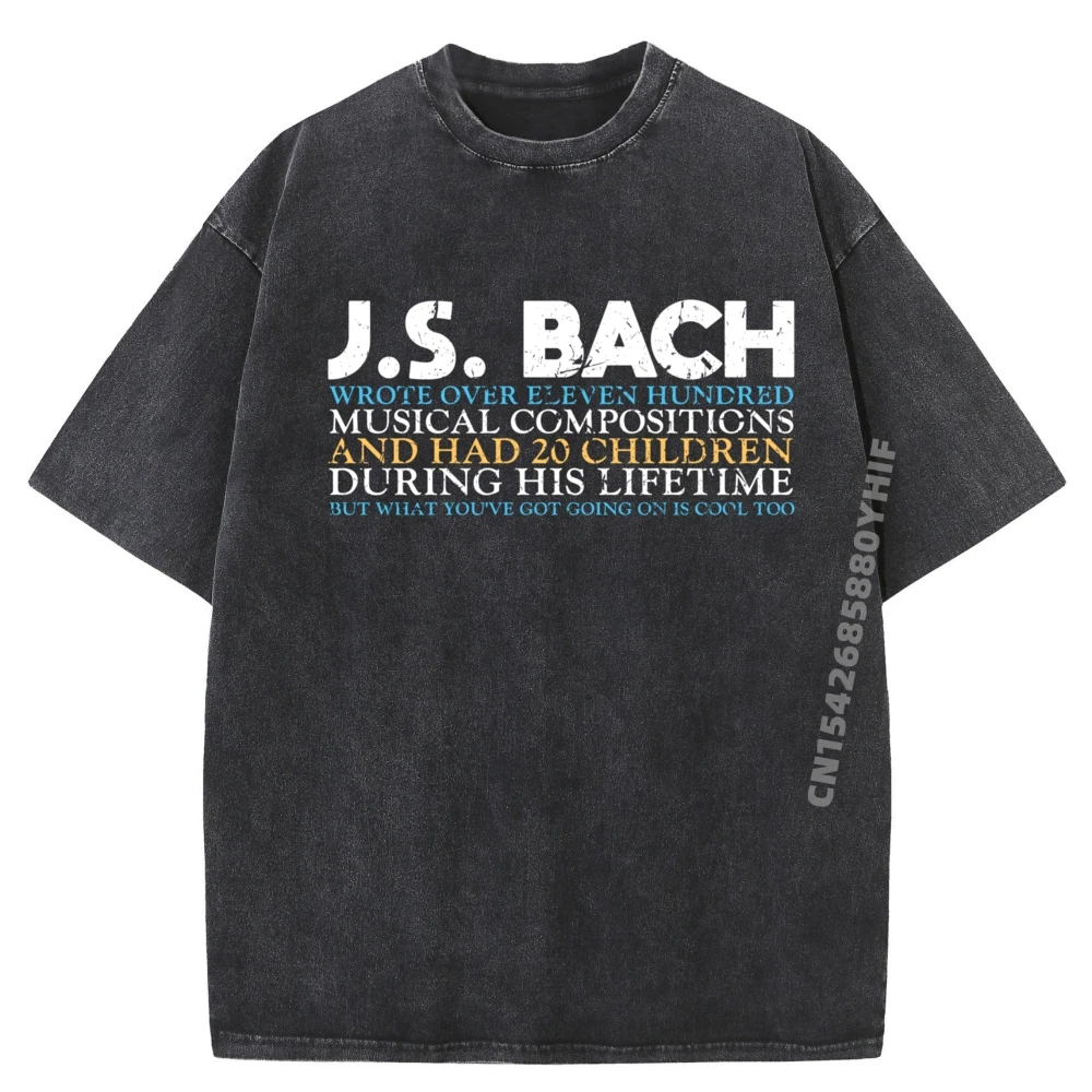 

Bach Funny Classical Baroque Music Lover Composer Luxury Clothing Mens Funky Washed Clothes Men Alphabet