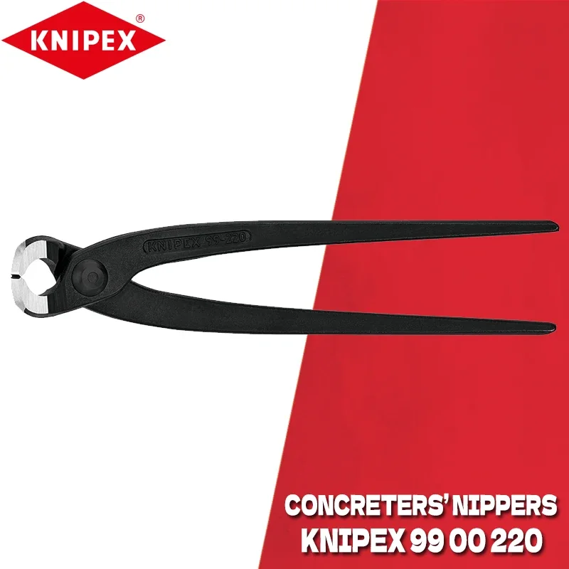 

KNIPEX 99 00 220 Concreters Nipper 220mmTower Pincers, Hardened Accurate Accuracy Long Service Life Steel Fixers' Nipper