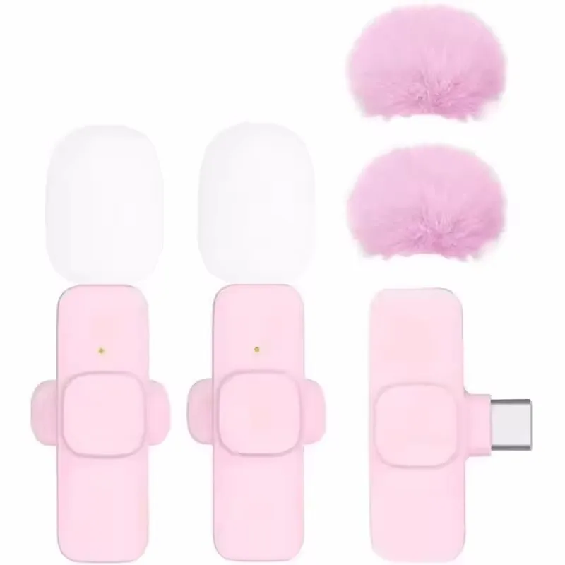 Wireless Microphone Lapel Lavalier Professional Tie Mic Dual Buttonhole For iPhone Android Mobile Cell Phone PC Microphon Micro