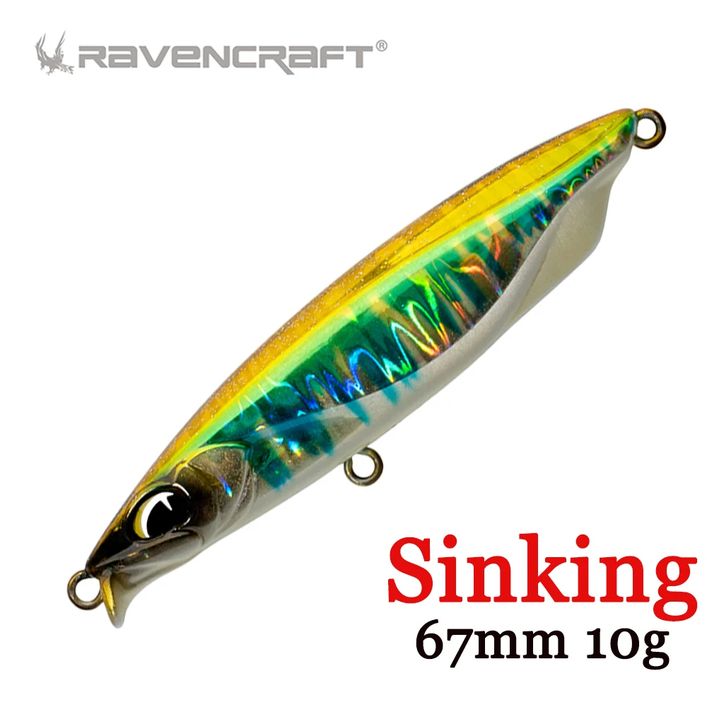 Señuelo Stickbait hundente tipo Pencil para pesca en mar