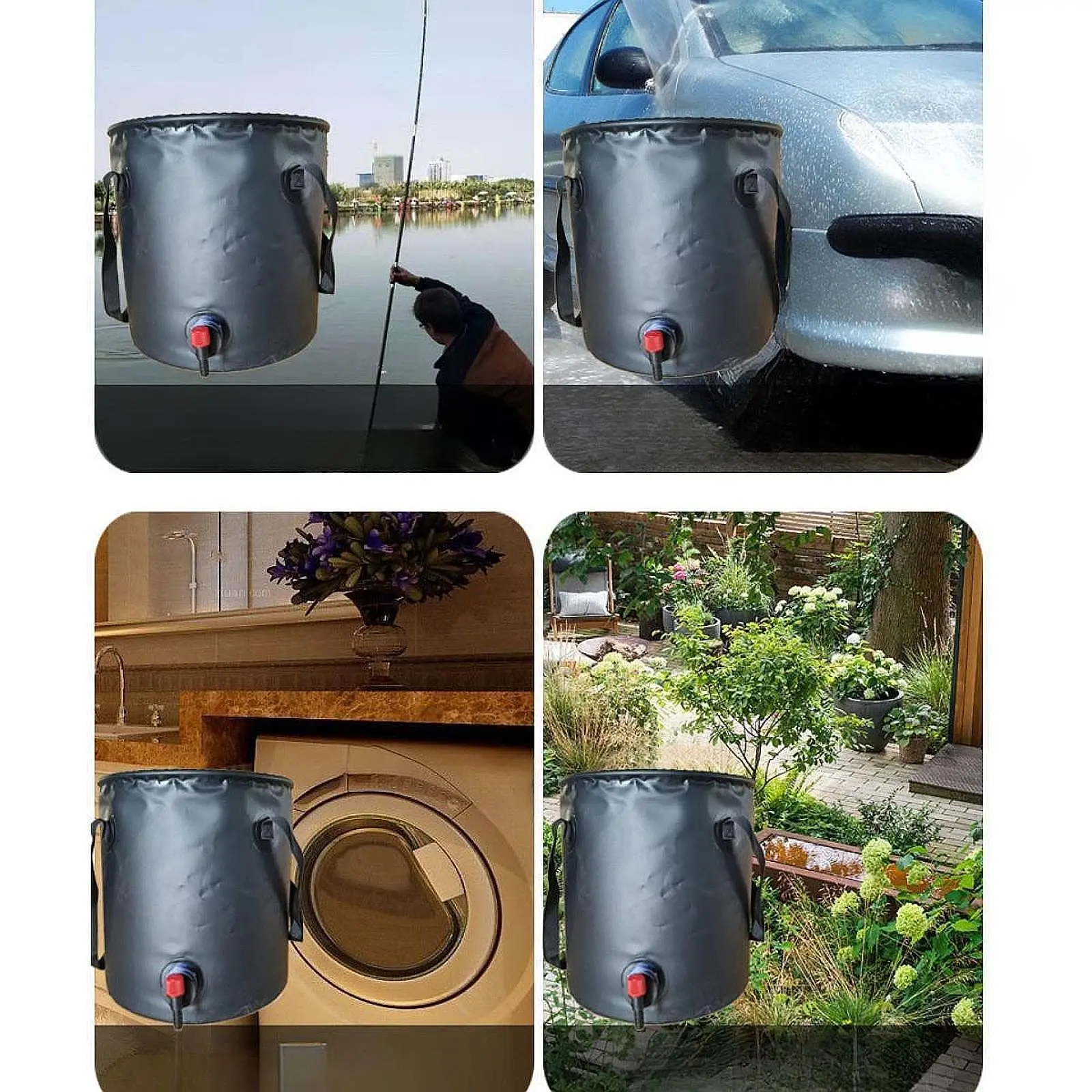 

Контейнер для воды с краном, многоразовый, с ручкой, портативный герметичный резервуар для воды для путешествий, задней двери, экстренного катания на лодках, путешествий