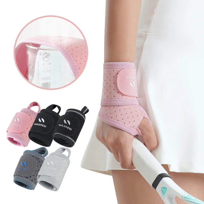 

1Pc Wrapping Compression Wristbands Breathable Adjustable Sports Fitness Wrist Guard Badminton Basketball Tennis Wrist Support