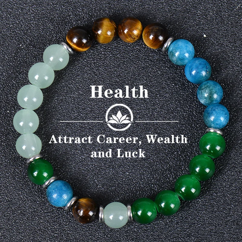 

Master-Level Custom Natural Stone Bracelet Unisex Brings Good Luck Health And Energy Attracts Popularity Jewelry Gift Wholesale