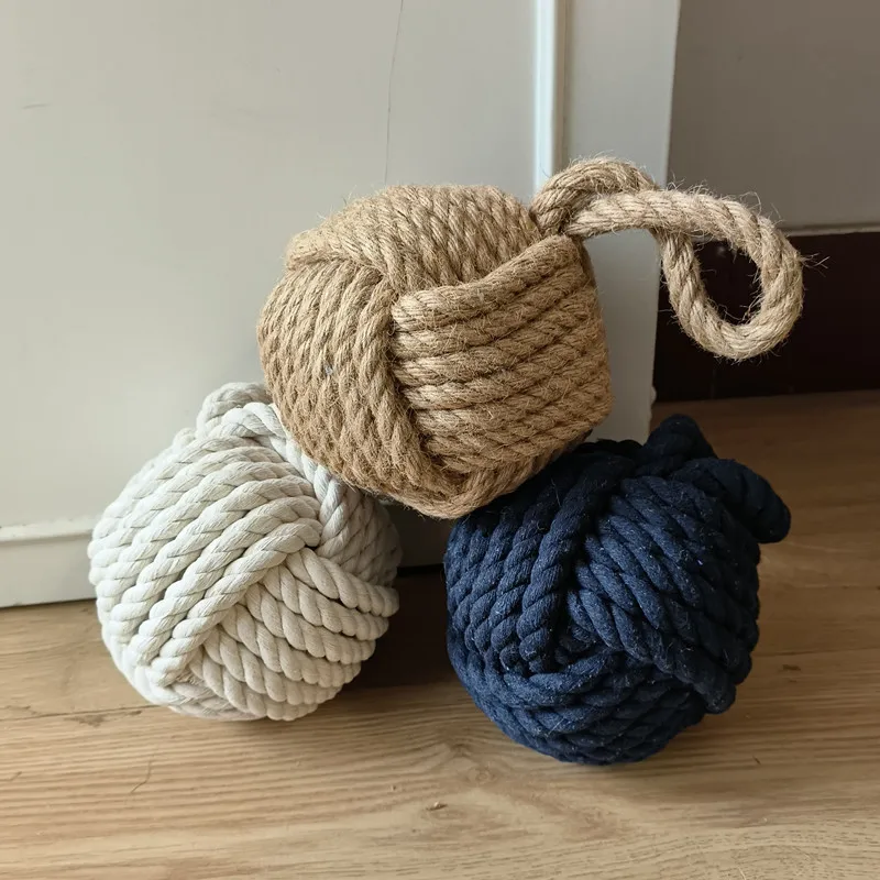 

Cotton And Linen Spherical Anti-Collision Ball Creative Ocean Goal Block Home Restaurant Bar Decoration Ornament